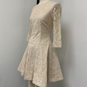 Bebe Lace Dress with 3/4 Sleeves